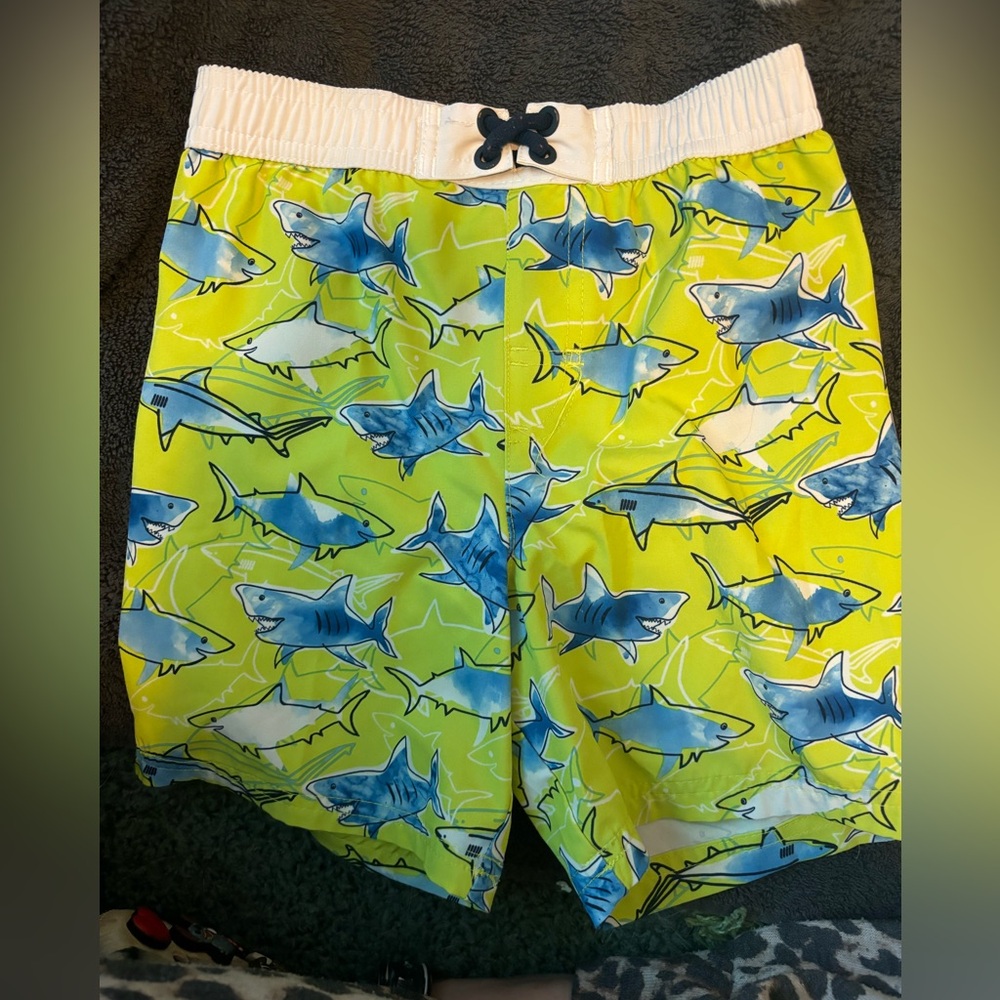 Cute shark swim trunks for little boys perfect for this upcoming summer